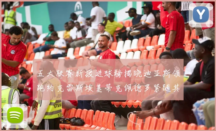 五大联赛新援进球榜揭晓迪亚斯领跑约克雷斯埃基蒂克佩德罗紧随其后